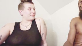 Tomboy teen fucks her black neighbor and sucks BBC for first time