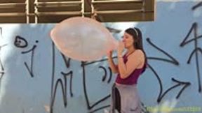 Laura Blows to Pop a Oranga 16" Punchball