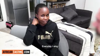 Curvy ebony model with big tits gets deep POV fuck in wild interracial scene