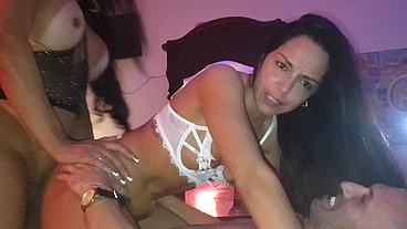 OnlymayaTx - My first Threesome with the beautiful Trans Samilly. Maya and Luca POV adventure.