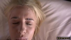 Raunchy Blond Hair Babe Teenage Shagged In The Bootie And