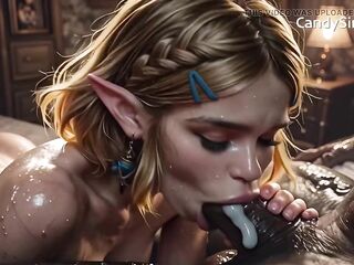 Monster Cock Ruins Zelda’s Taut Holes In Castle Creampie Exposed!