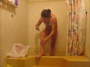 Hot Sissy Shave Balls, Dick & Legs & Thighs In Shower