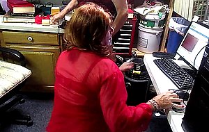 Sissy fag dana gets a load in her mouth
