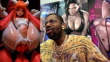 Petite Short Stack Ginger Angel Transgender Girl Getting Ass Fucked By Demon Cock, AI Generated