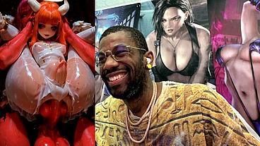 Petite Short Stack Ginger Angel Transgender Girl Getting Ass Fucked By Demon Cock, AI Generated