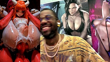 Petite Short Stack Ginger Angel Transgender Girl Getting Ass Fucked By Demon Cock, AI Generated