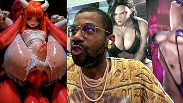 Petite Short Stack Ginger Angel Transgender Girl Getting Ass Fucked By Demon Cock, AI Generated