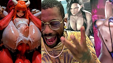 Petite Short Stack Ginger Angel Transgender Girl Getting Ass Fucked By Demon Cock, AI Generated