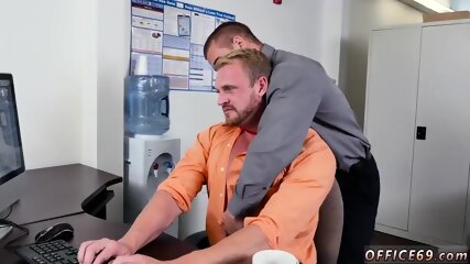 Straight guy swallows cum for cash gay First day at work