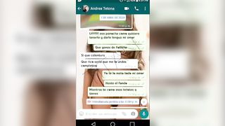 Andrea is a friend from work we talk on WhatsApp and I