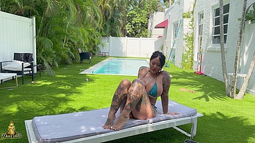 CONNIE PERIGNON FUCK WITH DAVE CANDLE ON HER GARDEN CUM ON FEET