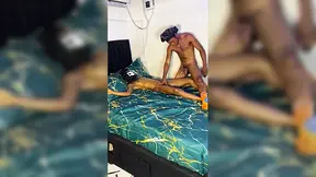 Hot couple shares steamy hotel room smash session