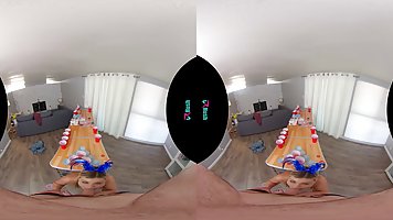 Serena Avary is in the mood to suck dick and have sex until she cums, in VR