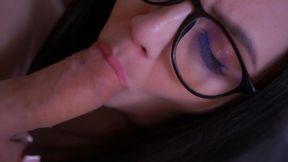 Lewd Wench Sucks Dick Her Husband's and Gets Facial.