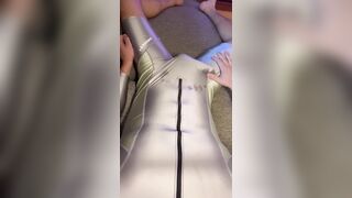 Cock-squeezing Latex Amoresy Singlet Swelling Fumble