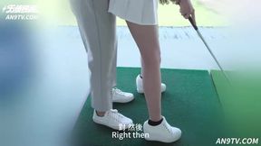 Busty Golf Enthusiast Receives Facial After a Day on the Course