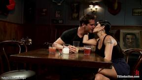 ”Big Boobed trannies ass pumping bound man”