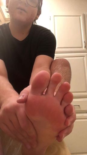 Lotion on Perfect Feet