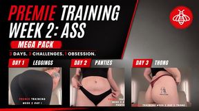 PREMIE TRAINING WEEK 2 ALL - Premature Ejaculation JOI by Sadistichoneyb Miss Honey with Legging, Panty & Ass Fetish