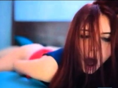 Beautiful REDHEAD fingers herself to AGONY