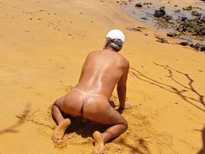 Ladysilva naked on the beach come fuck my greedy ass