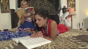 Cheerleader teens pussy licking and toying