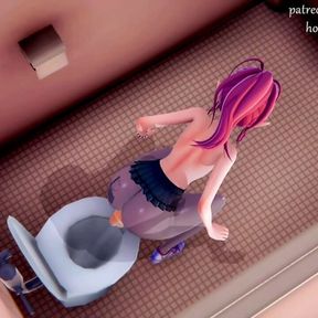 The ghost broke into the toilet to FUCK the ass of the Thicc Elf-Trap