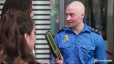 European babe gets nailed by TSA agent after a thorough search