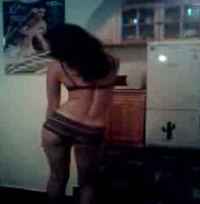 My Bulgarian girlfriend Lubka gives me strip dance