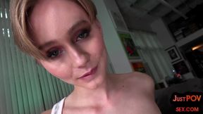Naughty Alicia, Mediumsized Bust, Engages in POV Ass Play &amp;Dirty Chat in Crystal Clear HD