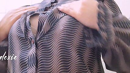 Busty Pinay Chubby Office Slut Plays with her Big Natural Tits on Break