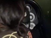 Sucking my dick in the car