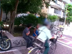 Dyed-Haired Japanese Babe Gets Her Pussy Fucked Hard Doggy Style