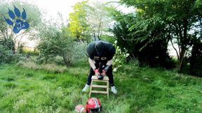 Football-Pup outdoor training session with David