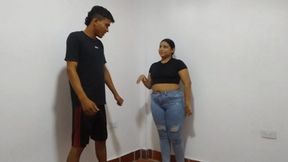 A fight with my boyfriend at home so he knows who is the leader here MP4