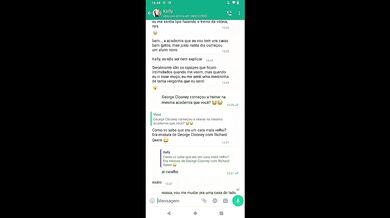 Dirty talking friends 3some on WhatsApp chat