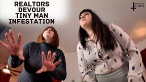 Realtors Devour Tiny Man Infestation - WMV - featuring Lita Lecherous and Jane Judge, in this vore giantess fetish scene where house flippers plan to clean up a place for showing but find a whole bunch of tiny men hiding around instead Hungry for lunch, t