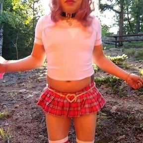 More outdoor dancing by dumb sissy