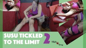 Susu tickled to the limit 2 (720p) - A girl in bondage tickled in a very intense way on legs, hips, ribs, armpit and more
