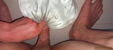 SHAYAN DENIZ - Wet Shower Solo Toy Session  Real Amateur