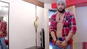 Lumberjack Hunk Has A Nice Cock