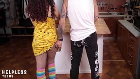 big mistake! innocent teen stepdaughter left unsupervised with perv stepdad!