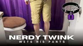 Nerdy Twink Wets His Pants