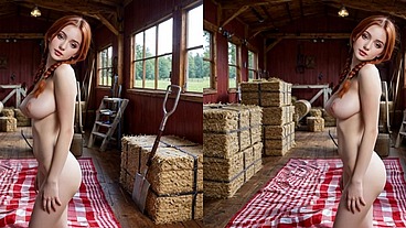 Irish Redhead Farmgirl VR 3DLR