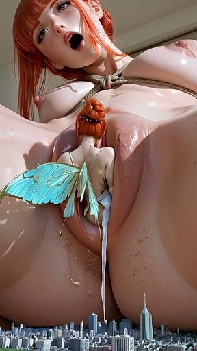Giantess Gets Orgasm From Fairy Inside Her Vagina