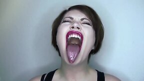 Beauty girls tongue -1