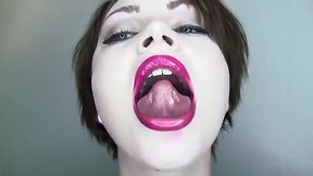 Beauty girls tongue -1