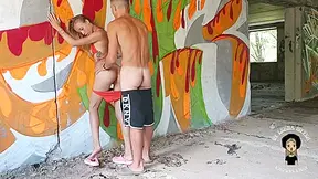 Charming Blond Screwed A Man In An Abandoned Building