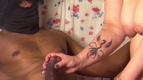 Married Wife massage her Sister boyfriend BBC In her Apartment in London.